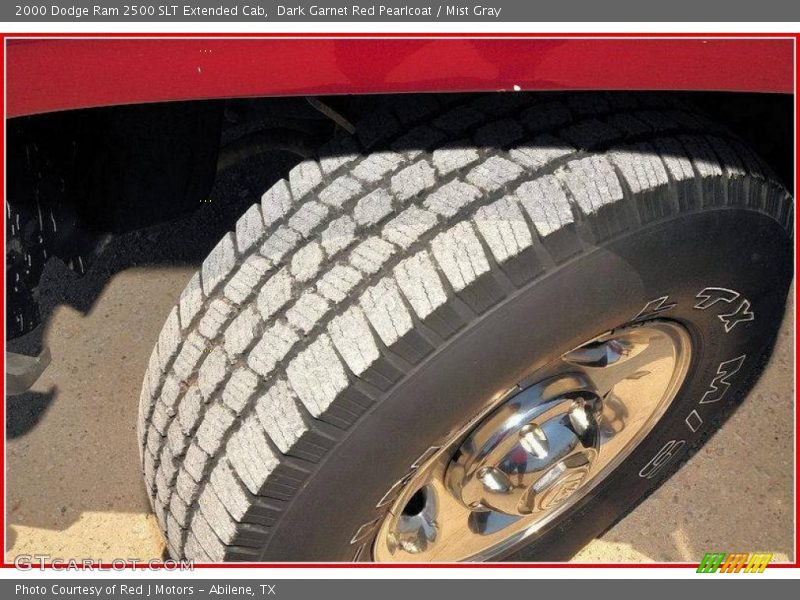Dark Garnet Red Pearlcoat / Mist Gray 2000 Dodge Ram 2500 SLT Extended Cab