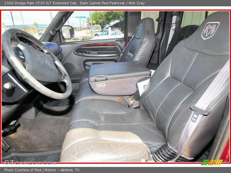 Dark Garnet Red Pearlcoat / Mist Gray 2000 Dodge Ram 2500 SLT Extended Cab