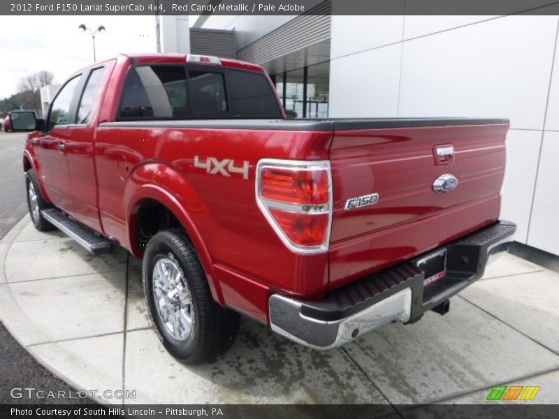Red Candy Metallic / Pale Adobe 2012 Ford F150 Lariat SuperCab 4x4