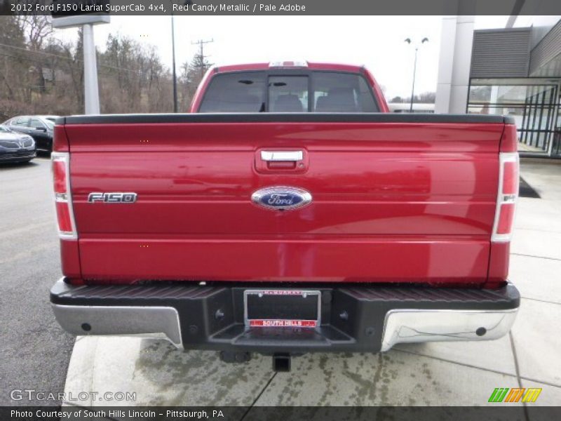 Red Candy Metallic / Pale Adobe 2012 Ford F150 Lariat SuperCab 4x4
