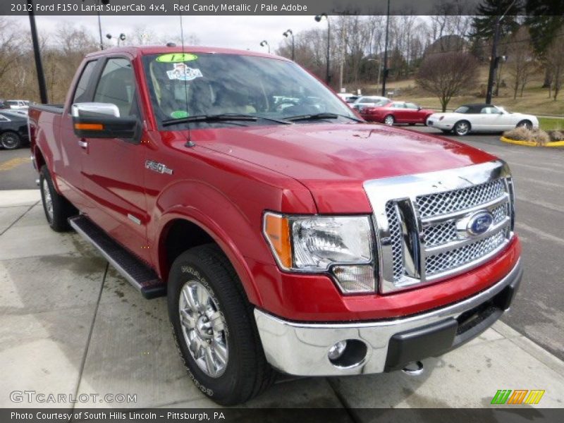 Red Candy Metallic / Pale Adobe 2012 Ford F150 Lariat SuperCab 4x4