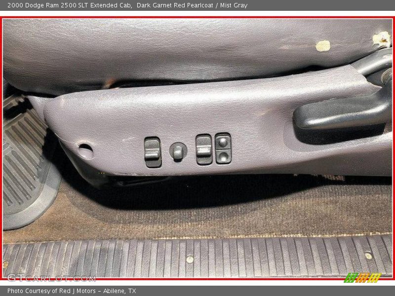 Dark Garnet Red Pearlcoat / Mist Gray 2000 Dodge Ram 2500 SLT Extended Cab