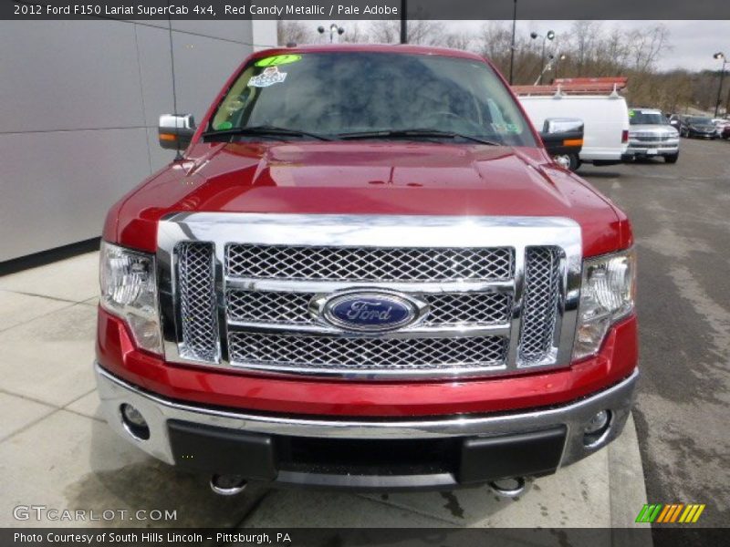 Red Candy Metallic / Pale Adobe 2012 Ford F150 Lariat SuperCab 4x4