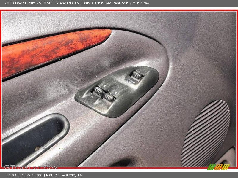 Dark Garnet Red Pearlcoat / Mist Gray 2000 Dodge Ram 2500 SLT Extended Cab