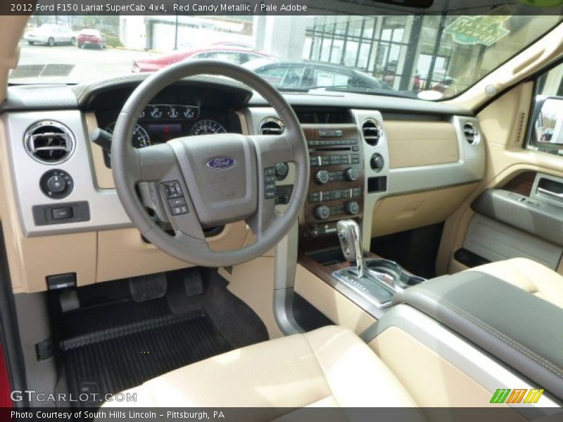 Red Candy Metallic / Pale Adobe 2012 Ford F150 Lariat SuperCab 4x4