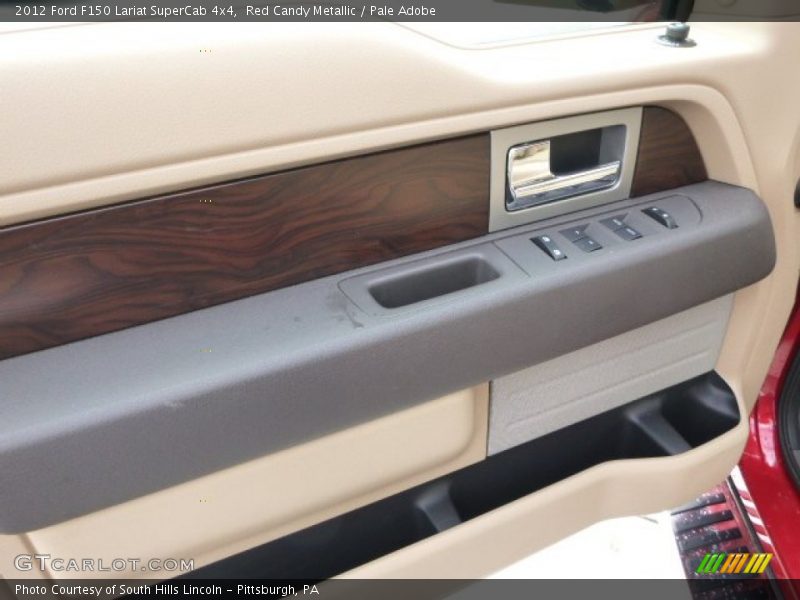 Red Candy Metallic / Pale Adobe 2012 Ford F150 Lariat SuperCab 4x4
