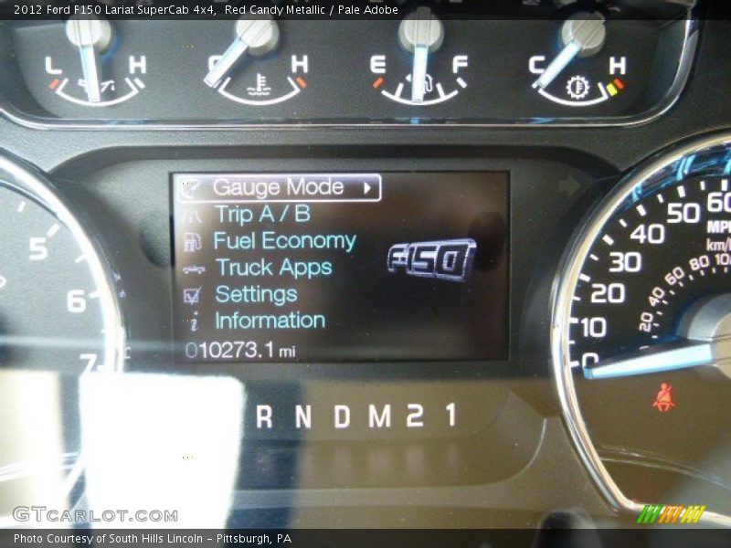 Red Candy Metallic / Pale Adobe 2012 Ford F150 Lariat SuperCab 4x4