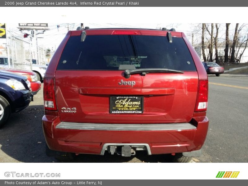 Inferno Red Crystal Pearl / Khaki 2006 Jeep Grand Cherokee Laredo 4x4