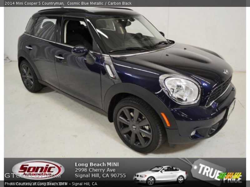 Cosmic Blue Metallic / Carbon Black 2014 Mini Cooper S Countryman