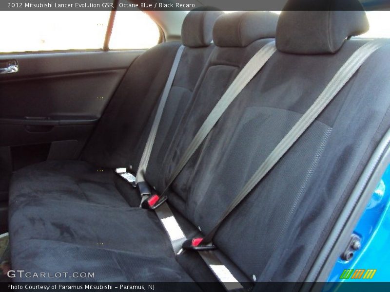 Octane Blue / Black Recaro 2012 Mitsubishi Lancer Evolution GSR