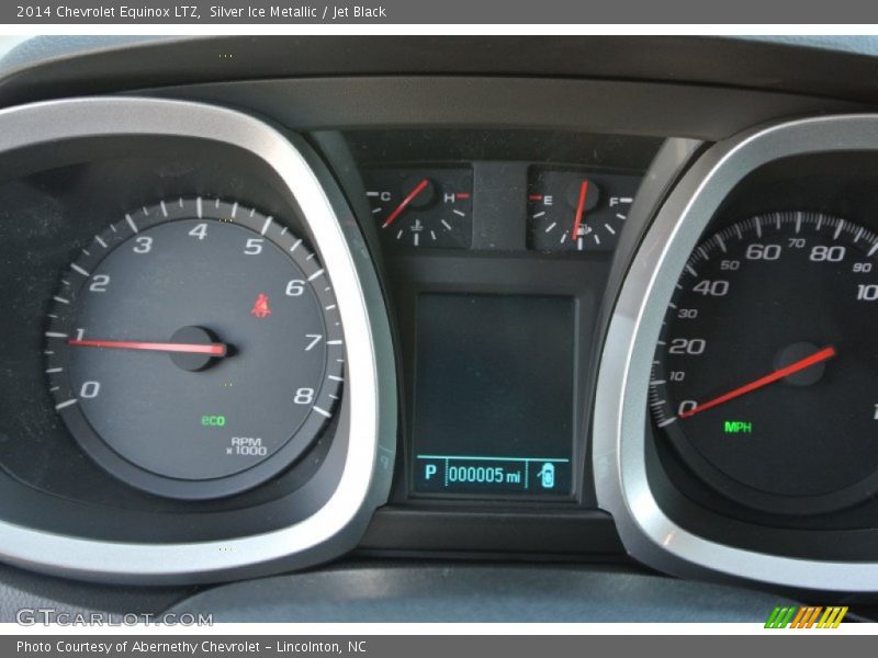 Silver Ice Metallic / Jet Black 2014 Chevrolet Equinox LTZ