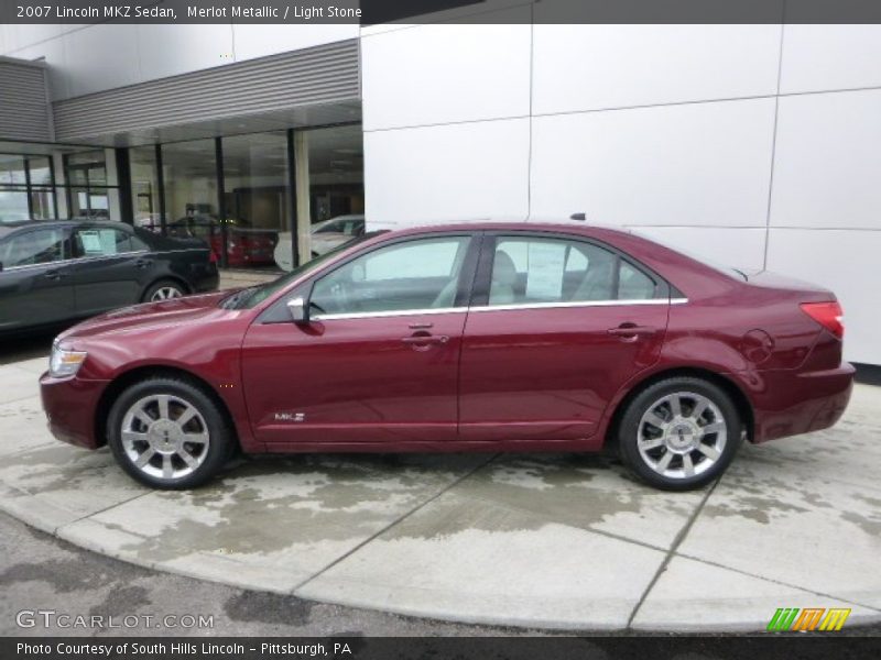 Merlot Metallic / Light Stone 2007 Lincoln MKZ Sedan