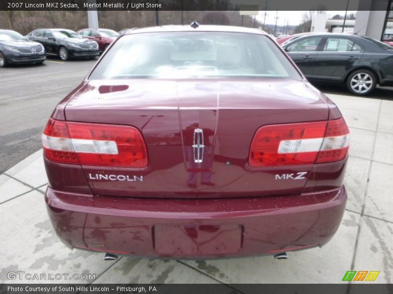 Merlot Metallic / Light Stone 2007 Lincoln MKZ Sedan