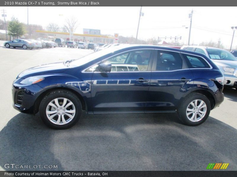 Stormy Blue Mica / Black 2010 Mazda CX-7 s Touring