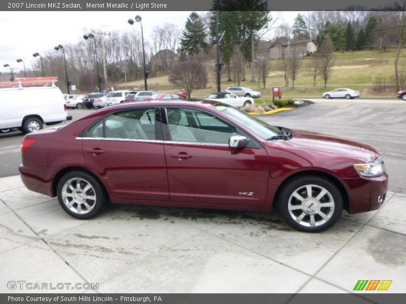 Merlot Metallic / Light Stone 2007 Lincoln MKZ Sedan
