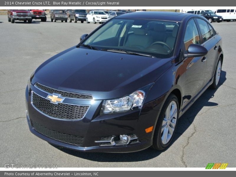 Blue Ray Metallic / Cocoa/Light Neutral 2014 Chevrolet Cruze LTZ