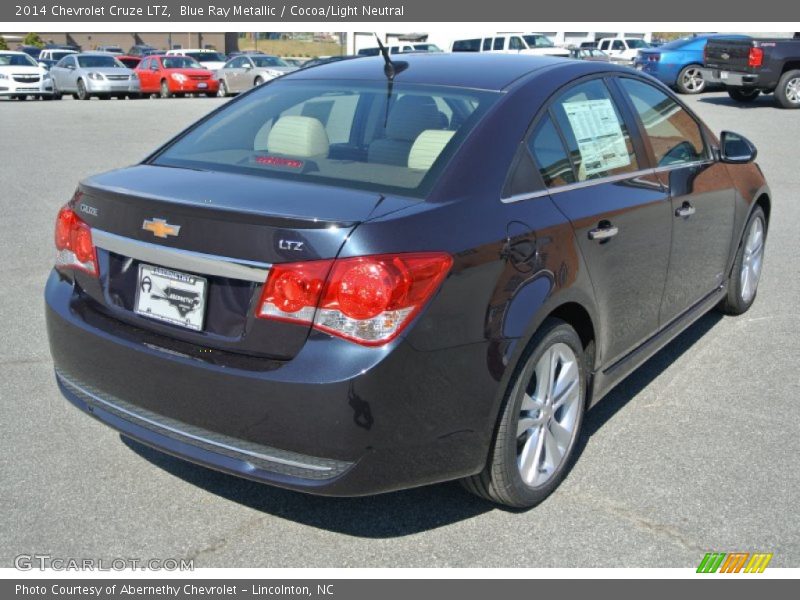Blue Ray Metallic / Cocoa/Light Neutral 2014 Chevrolet Cruze LTZ