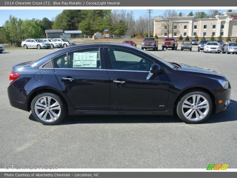 Blue Ray Metallic / Cocoa/Light Neutral 2014 Chevrolet Cruze LTZ