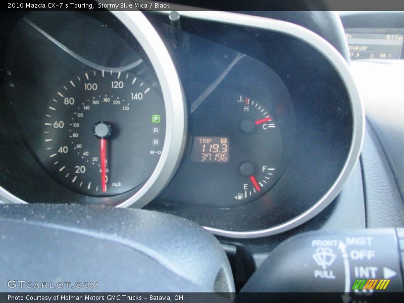 Stormy Blue Mica / Black 2010 Mazda CX-7 s Touring