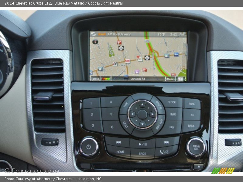 Blue Ray Metallic / Cocoa/Light Neutral 2014 Chevrolet Cruze LTZ