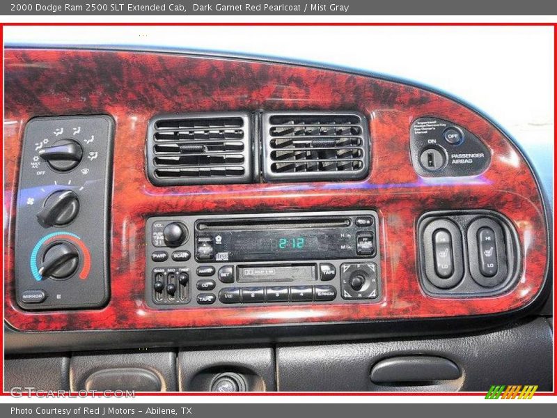 Dark Garnet Red Pearlcoat / Mist Gray 2000 Dodge Ram 2500 SLT Extended Cab