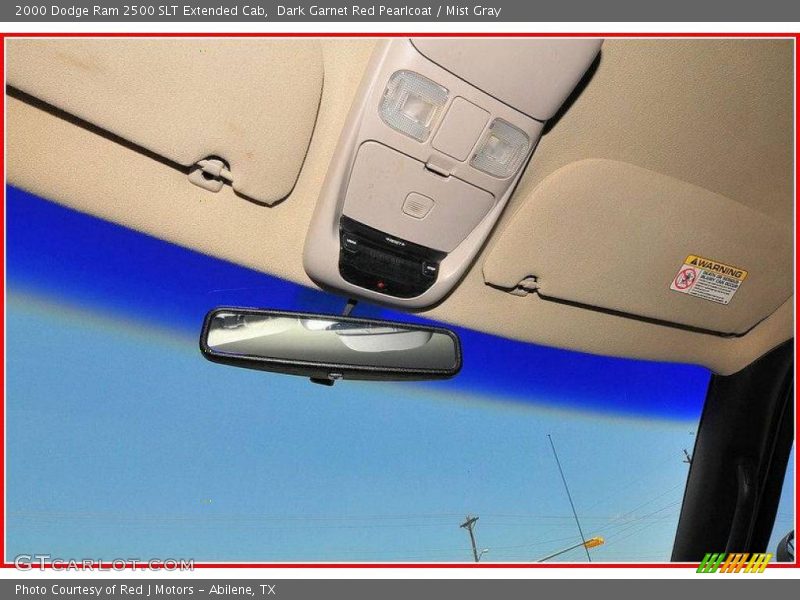 Dark Garnet Red Pearlcoat / Mist Gray 2000 Dodge Ram 2500 SLT Extended Cab
