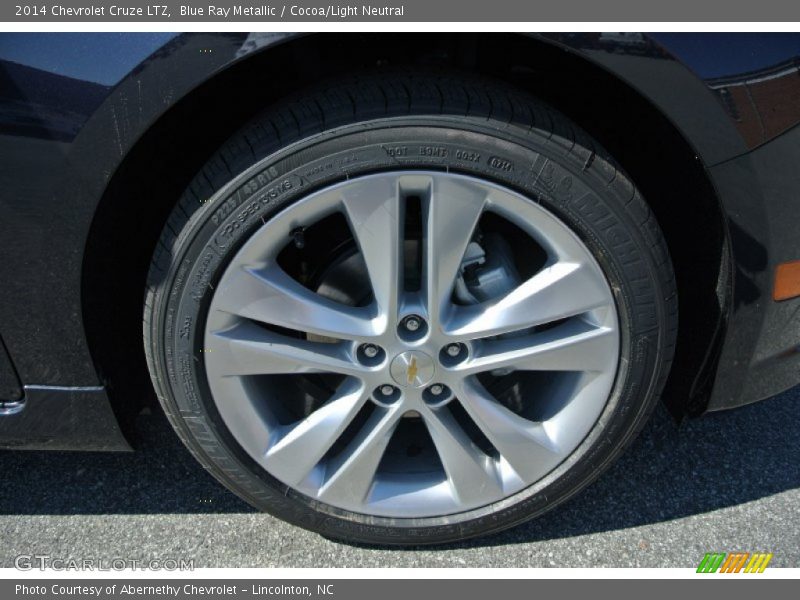 Blue Ray Metallic / Cocoa/Light Neutral 2014 Chevrolet Cruze LTZ