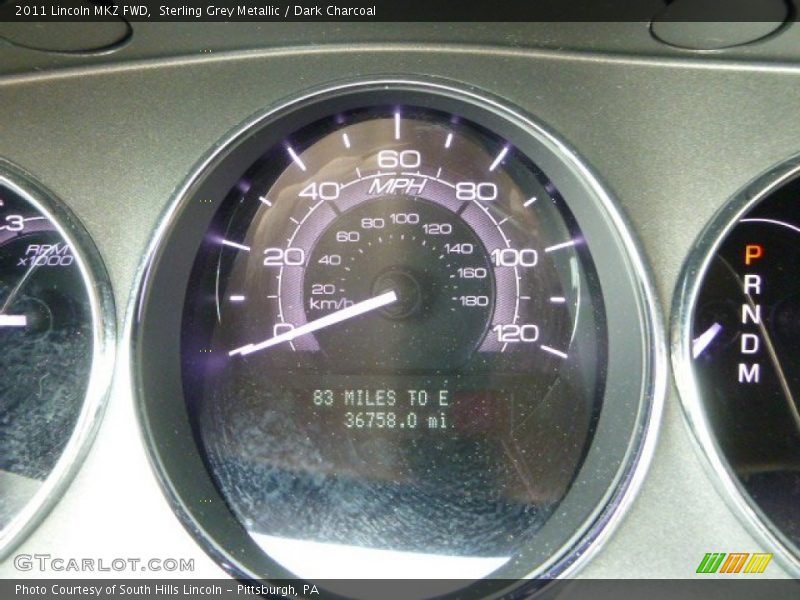 Sterling Grey Metallic / Dark Charcoal 2011 Lincoln MKZ FWD