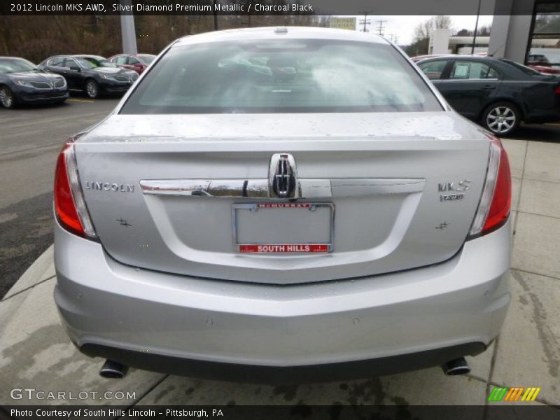 Silver Diamond Premium Metallic / Charcoal Black 2012 Lincoln MKS AWD