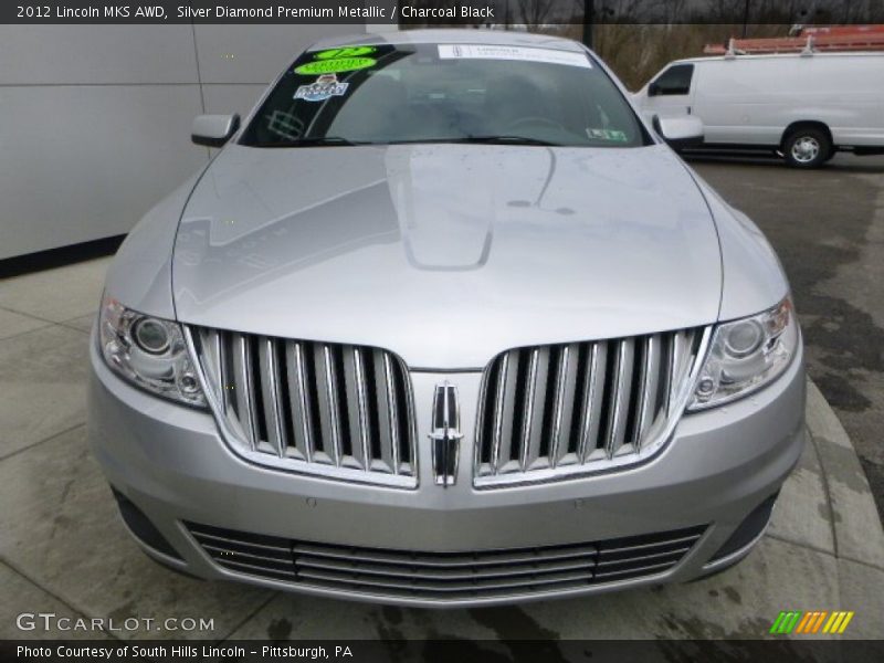 Silver Diamond Premium Metallic / Charcoal Black 2012 Lincoln MKS AWD