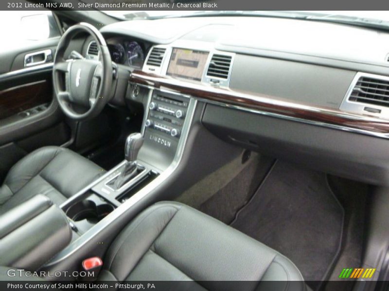 Silver Diamond Premium Metallic / Charcoal Black 2012 Lincoln MKS AWD
