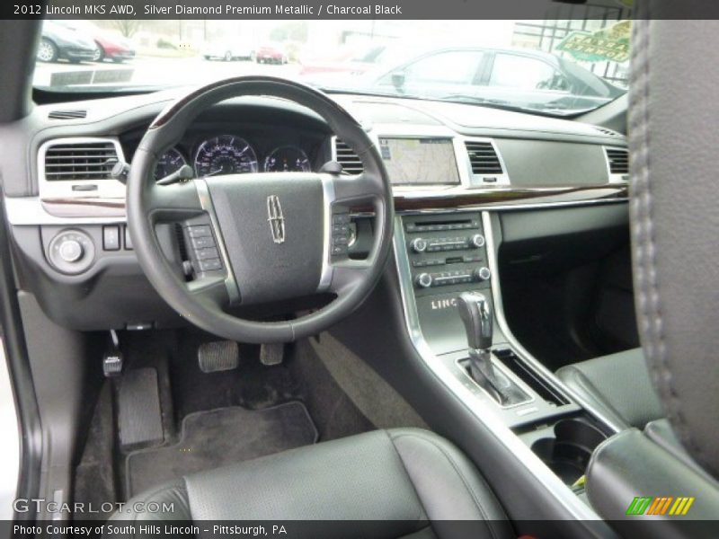 Silver Diamond Premium Metallic / Charcoal Black 2012 Lincoln MKS AWD