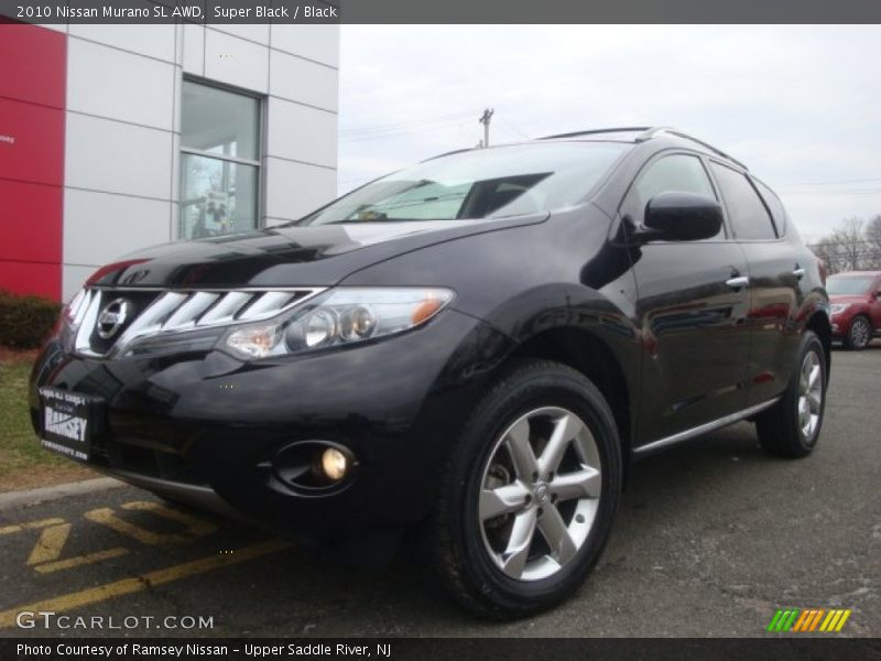 Super Black / Black 2010 Nissan Murano SL AWD