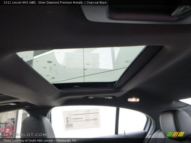 Silver Diamond Premium Metallic / Charcoal Black 2012 Lincoln MKS AWD