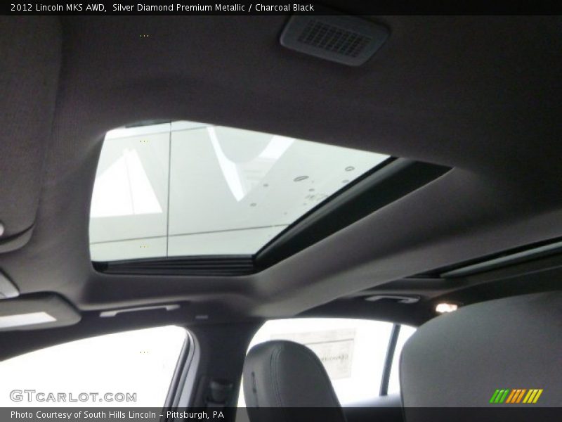 Silver Diamond Premium Metallic / Charcoal Black 2012 Lincoln MKS AWD