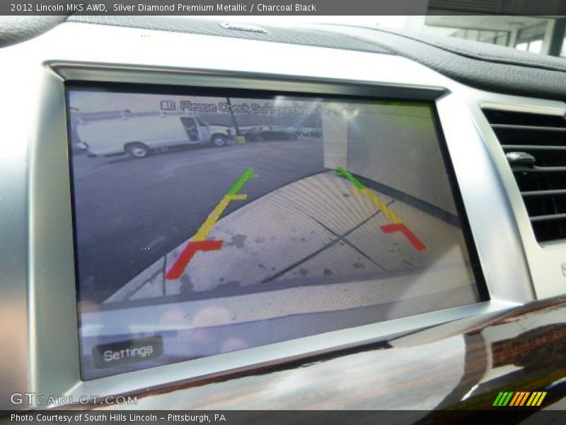 Silver Diamond Premium Metallic / Charcoal Black 2012 Lincoln MKS AWD