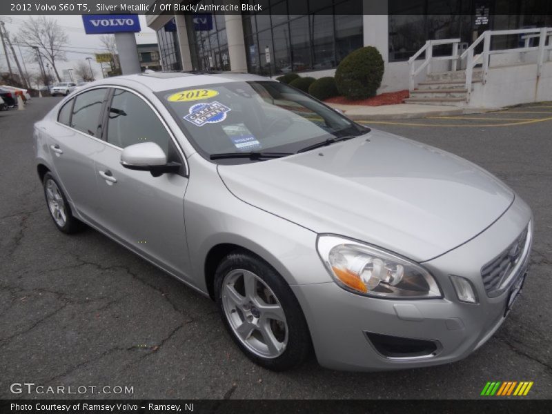 Silver Metallic / Off Black/Anthracite Black 2012 Volvo S60 T5