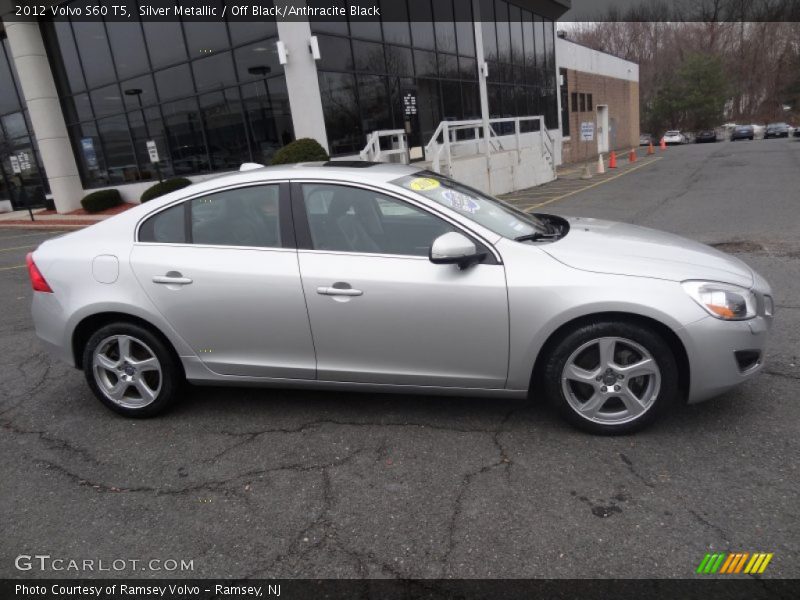 Silver Metallic / Off Black/Anthracite Black 2012 Volvo S60 T5