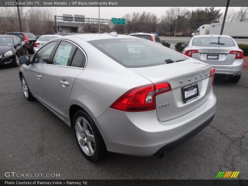 Silver Metallic / Off Black/Anthracite Black 2012 Volvo S60 T5