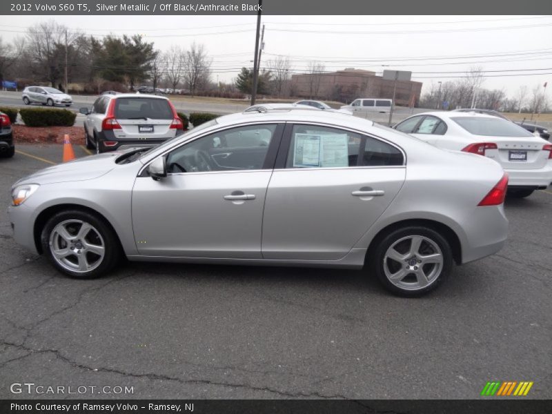 Silver Metallic / Off Black/Anthracite Black 2012 Volvo S60 T5