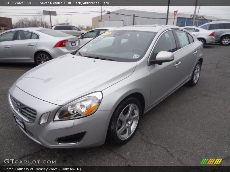 Silver Metallic / Off Black/Anthracite Black 2012 Volvo S60 T5
