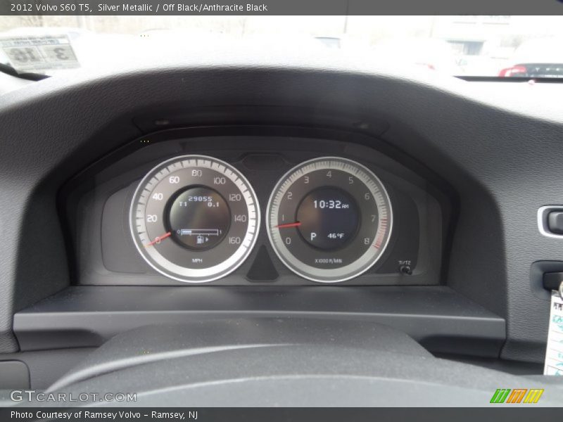 Silver Metallic / Off Black/Anthracite Black 2012 Volvo S60 T5