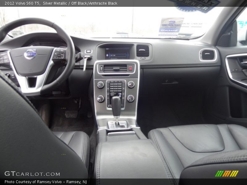 Silver Metallic / Off Black/Anthracite Black 2012 Volvo S60 T5