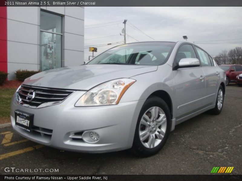 Brilliant Silver / Charcoal 2011 Nissan Altima 2.5 S