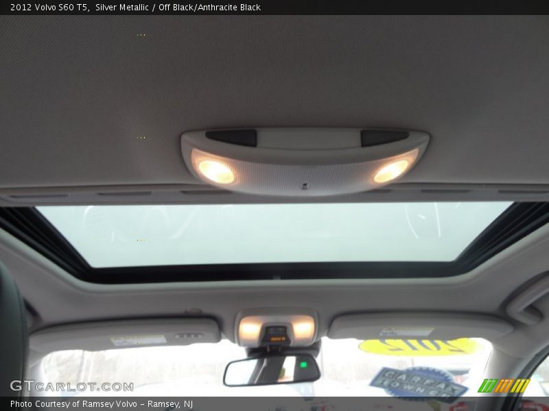 Silver Metallic / Off Black/Anthracite Black 2012 Volvo S60 T5