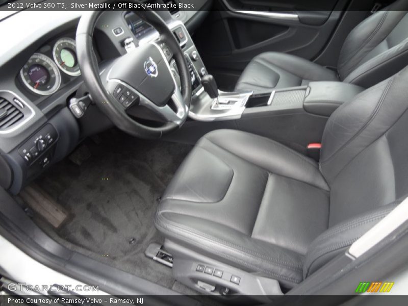 Silver Metallic / Off Black/Anthracite Black 2012 Volvo S60 T5