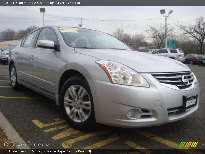 Brilliant Silver / Charcoal 2011 Nissan Altima 2.5 S