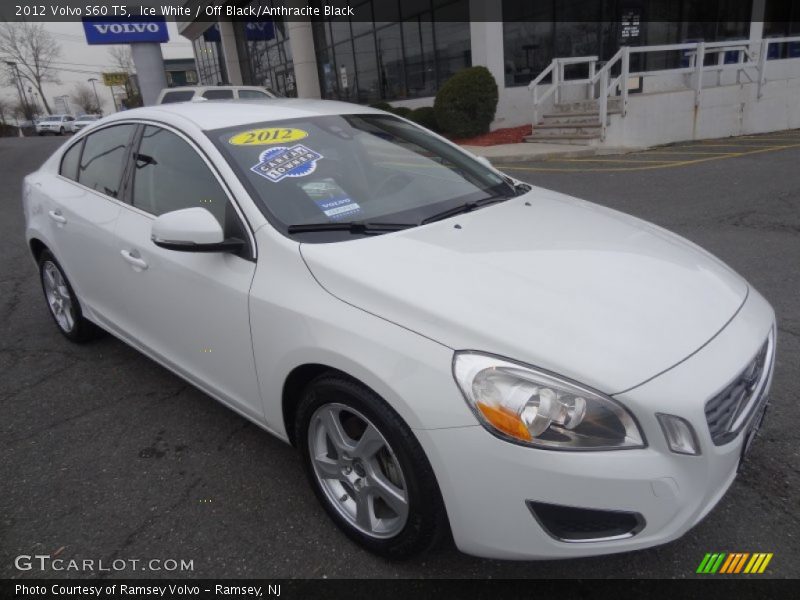Ice White / Off Black/Anthracite Black 2012 Volvo S60 T5
