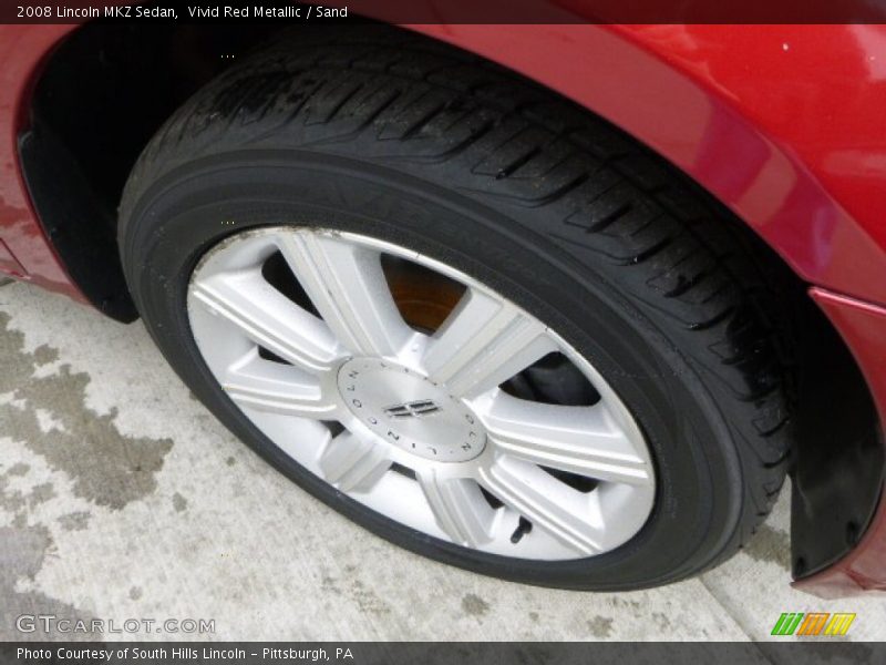 Vivid Red Metallic / Sand 2008 Lincoln MKZ Sedan