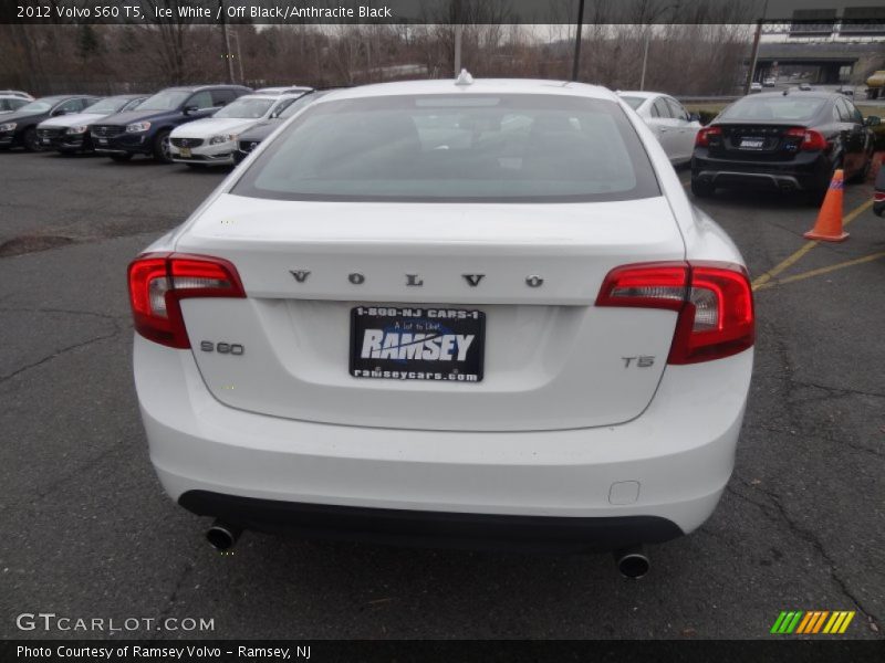 Ice White / Off Black/Anthracite Black 2012 Volvo S60 T5